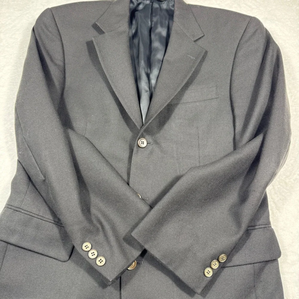 Jos A‎ Bank Signature Collection Blazer Men's 38R Black Wool Cashmere Sport Coat